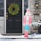 Glitzhome® 60" Christmas Wooden Pink Nutcracker Porch Decor